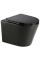 Унітаз підвісний Mixxus Premium BEVEL-0301-T3 BLACK 515х355х365mm, система змиву TORNADO 3.0 (MP6595)