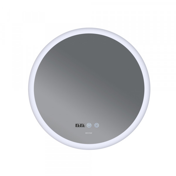 Дзеркало Mixxus PLAIN MC10-60 з Led Touch, Anti-fog, димером, регулятором яскравості, годинником (MI6013)