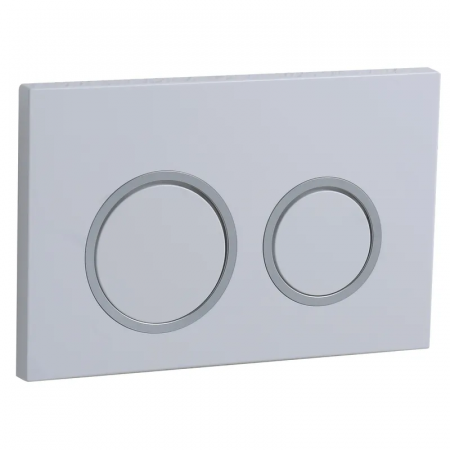 Панель смыва Koer KT-0605-03 220x140x12mm пластиковая, кнопка круглая (KR5316)
