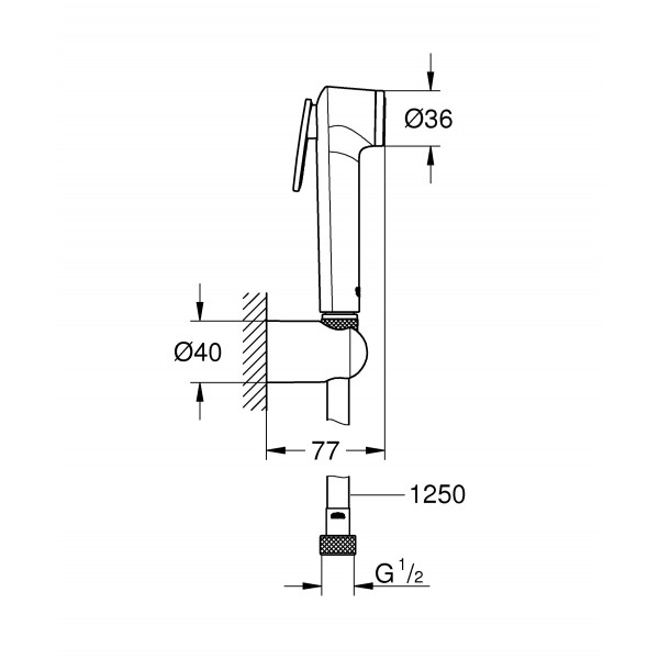 Гигиенический душевой набор Grohe Tempesta-F Trigger Spray (26356IL0)