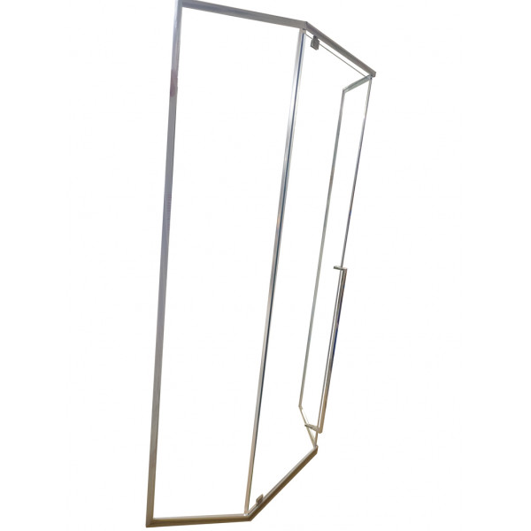 Душова кабіна без піддону Koer SR SC06-100x100x200-TR-01 прозоре скло Easy Clean 8мм, хром (KR5365)
