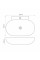 Раковина підвісна MIXXUS PREMIUM DIVERSE-0201 560х390х125mm з отвором під змішувач (MP6510)
