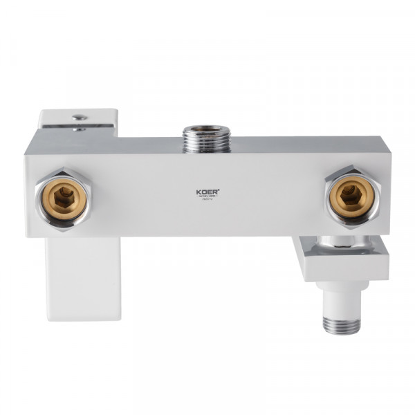 Душова колона KOER KB-56007-04 зі змішувачем, 3 функції (Колір хром+білий) (KR5159)