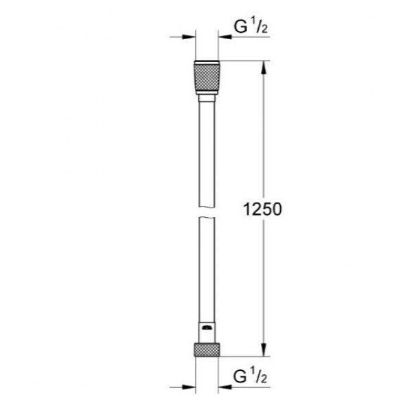 Душевой шланг 1250 мм Grohe Silverflex (28362KF1)