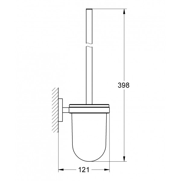 Туалетный ершик в комплекте Grohe Essentials New (40374001)
