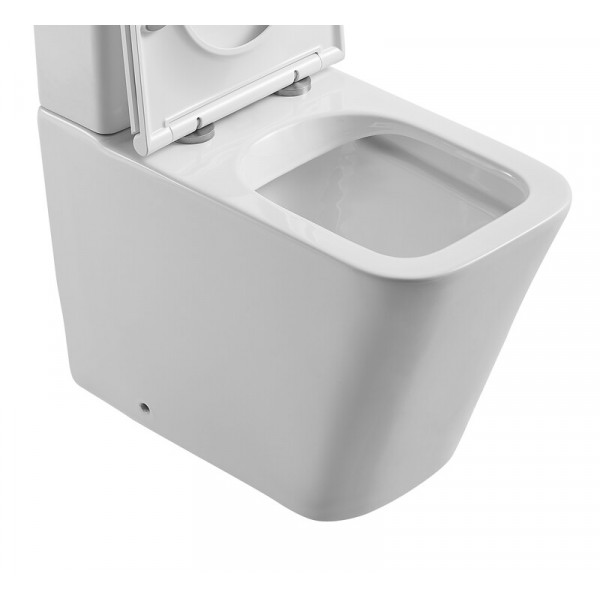 Чаша унитаза-компакта Mixxus Premium Quadro-0401-R Bowl 610х365х825 Rimless без сиденья (MI8339)