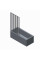 Шторки стеклянные на ванную складные Koer SR BS07-80x140-TR-01 прозрачное стекло Easy Clean 4мм, хром (KR5948)