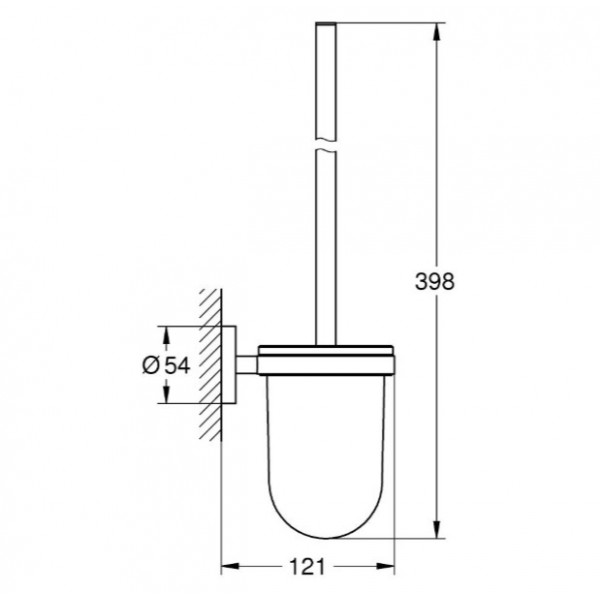 Туалетная щетка в комплекте Grohe Essentials (1024682430)