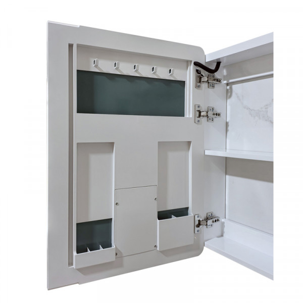 Дзеркальна шафка Mixxus Premium Olivary CM01-80x70x13 з LED Touch, димером, регулятором яскравості (MI8296)