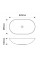 Раковина накладна MIXXUS PREMIUM WAVE-0106 MARBLE 620х360х160mm (MP6560)