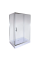Душова кабіна з низьким піддоном Mixxus HARD SCT01-120x80x198-TR CHROME прозоре скло 5мм (MI6910)