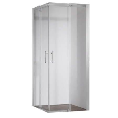 Душова кабіна без піддону Koer SR SC03-90x90x200-TR-02 прозоре скло Easy Clean 6мм SS Color (KR5680)