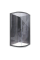 Душова кабіна без піддону Koer SR SC04-90x90x195-TR-07 прозоре скло Easy Clean 5мм, графіт (KR5362)