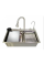 Мийка багатофункціональна Mixxus MH7546-SET-08 Decor SS Color з вбудованим змішувачем з нерж. сталі (MI8457)