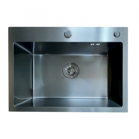 Мийка Mixxus MH5843 Micro Decor Black (3.0/0.8) з нерж. сталі (колір чорний) (MI8219)