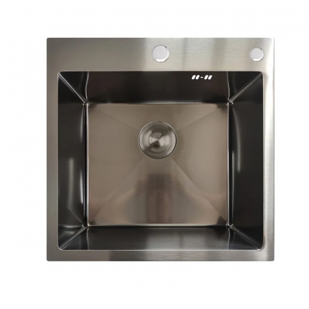 Мийка MIXXUS MH5050 DECOR GRAPHITE (MH5050 DECOR NANO-BLACK)(3.0/0.8) з нерж. сталі (колір графіт) (MX1929)