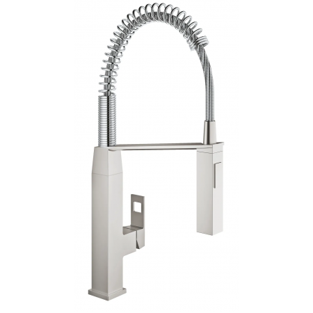 Змішувач для кухні з гнучким виливом Grohe Eurocube (31395DC0)