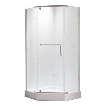 Душова кабіна з низьким піддоном MIXXUS LINES SCT01-90x90x198-TR CHROME прозоре скло 6мм NEW (в 2 ящ) (MI8370)