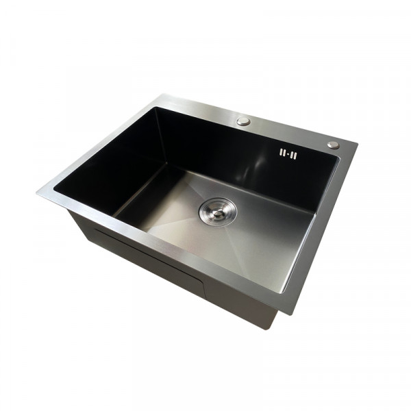 Мийка з нерж. сталі MIXXUS MH5843 MICRO DECOR GRAPHITE (3.0/0.8) (колір графіт) (MI8217)