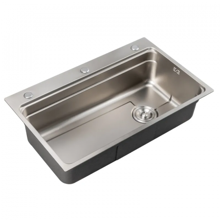 Мийка з нержавіючої сталі Mixxus MS7546-Set-01 Micro Decor SS Color (3.0/0.8) комплект (нерж.) (MI8391)
