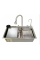 Мийка багатофункціональна Mixxus MH7546-SET-08 Micro Decor SS Color з вбудованим змішувачем з нерж. сталі (MI8458)