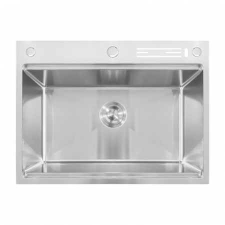 Мийка Mixxus MH7050-SK NANO-SILVER (3.0/0.8) з н.ст., зі сходинкою для суш.,з підст.під ножі(нерж.)(MX1943)