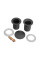 Донний клапан для раковини Koer PW-08-05 1 1/4''  без переливу автоматичний СLICK-СLACK (Колір чорн) (KR5789)
