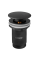 Донний клапан для раковини Koer PW-08-05 1 1/4''  без переливу автоматичний СLICK-СLACK (Колір чорн) (KR5789)