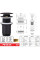 Донний клапан для раковини Koer PW-08-05 1 1/4''  без переливу автоматичний СLICK-СLACK (Колір чорн) (KR5789)