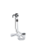 Сифон для ванни без комплекту верхньої монтажної частини GROHE Talentofill (28990000) напівавтоматичний з переливом, без ревізії (Колір хром) 1 1/2'' (28990000)