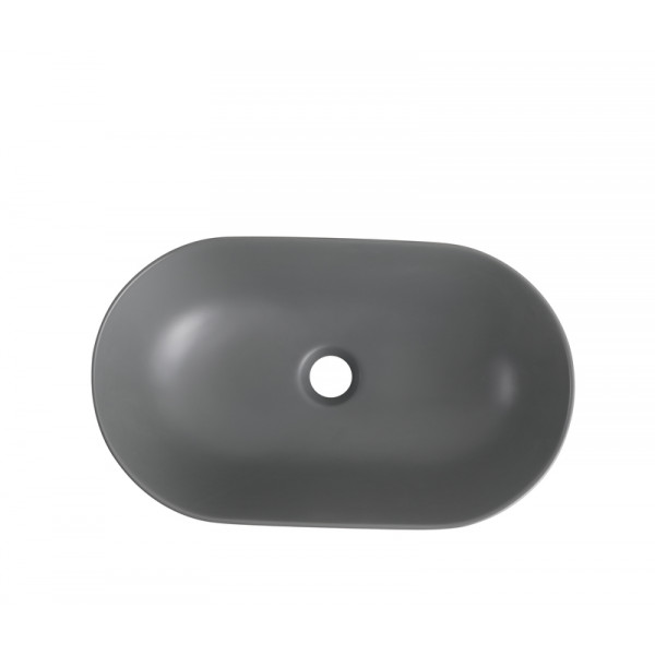 Раковина накладна Mixxus Premium ELLIPSE-0109 GRAY 500x300x140mm (MP6653)