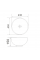 Раковина накладна Mixxus Premium ELLIPSE-0205 430х430х150mm з переливом (MP6530)