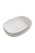 Раковина накладна Mixxus Premium ELLIPSE-0105 EDGE GOLD 600х400х150mm (MP6564)
