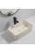 Раковина накладна Mixxus Premium QUADRO-0208 MARBLE 480х315х140mm з переливом (MP6518)