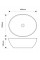 Раковина накладна MIXXUS PREMIUM ELLIPSE-0108 EDGE BLACK 400х330х145mm (MP6527)