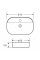 Раковина накладна Mixxus Premium ELLIPSE-0204 600х380х115mm з отвором під змішувач (MP6679)