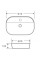 Умивальник накладний керамічний Mixxus Premium Ellipse-0202 610x400x120mm (MP6483)