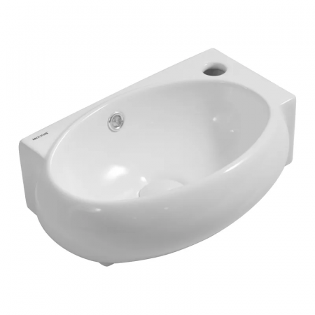 Раковина підвісна Mixxus Premium DIVERSE-1201-L 400х215х140mm з отвором під змішувач та переливом (MP6507)