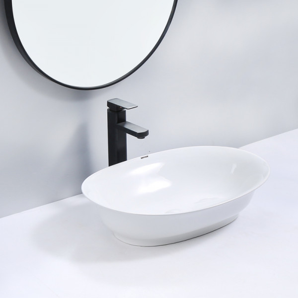 Раковина накладна Mixxus Premium ELLIPSE-0103 550х390х140mm (MP6553)