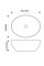 Раковина накладна MIXXUS PREMIUM ELLIPSE-0108 MARBLE 400х330х145mm (MP6526)