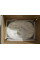 Раковина накладна MIXXUS PREMIUM ELLIPSE-0105 MARBLE-BLACK 600х400х150mm (MP6565)