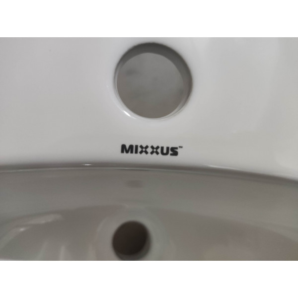 Раковина врізна на стільницю Mixxus Premium TOPPER-1602 515х400х200mm з отвором під змішувач та переливом (MP6572)