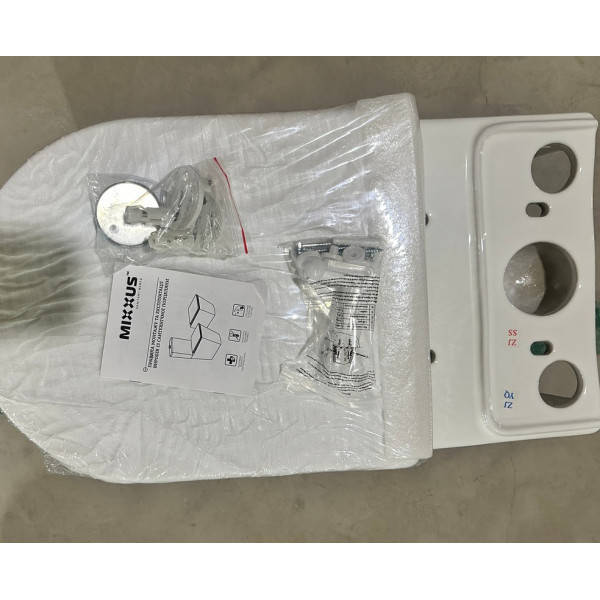 Унітаз-компакт Mixxus WAVE-0405-R 630х350х795mm, система змиву RIMLESS (MI6694)