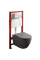 Комплект: Mixxus Premium Ellipse-SET-2101 Gray Унітаз система змиву Tornado 3.0+ Інсталяція Koer KT-0404 + панель KT-0604-07 Gun Gray (MP6668)