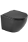 Унітаз підвісний Mixxus Premium Ellipse-0303-R Black 520x365x360mm, система змиву RIMLESS (MP6464)