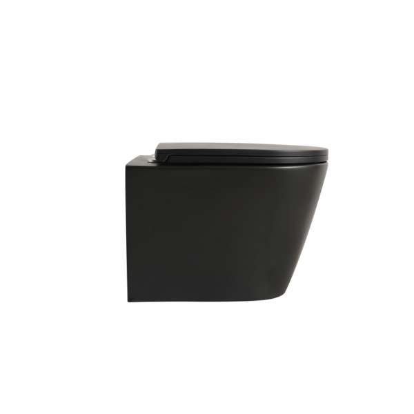 Комплект: Mixxus Premium Bevel-SET-2101 Black Унітаз система змиву Tornado 1.0+ Інсталяція Koer KT-0404 + панель KT-0604-05 Black Mat (MP6669)