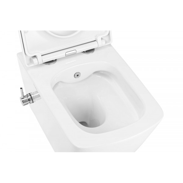 Унітаз-біде підвісний Mixxus Premium QUADRO-1301-R 510x350x345mm система змиву RIMLESS (MP6658)