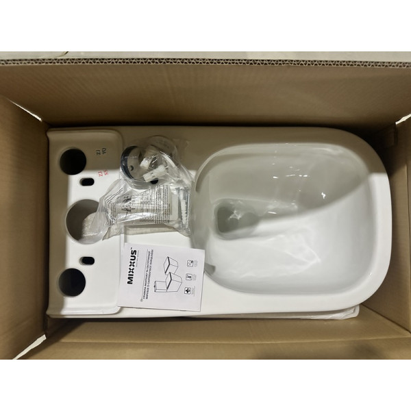 Унітаз-компакт Mixxus QUADRO-0404-T1 620х355х805mm, система змиву TORNADO 1.0 (MI6688)