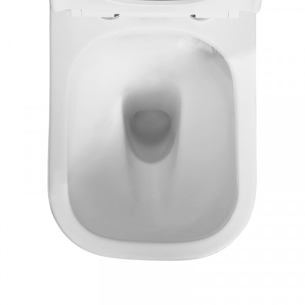 Чаша унітазу-компакту Mixxus Quadro-0404-T1 Bowl 660х360х820 Tornado 1.0 без сидіння (MI8342)