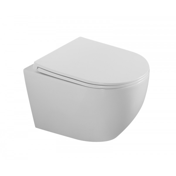 Комплект: Mixxus Premium Ellipse-SET-2101 Унітаз система змиву Tornado 3.0+ Інсталяція Koer KT-0404 + панель KT-0604-03 White (MP6667)